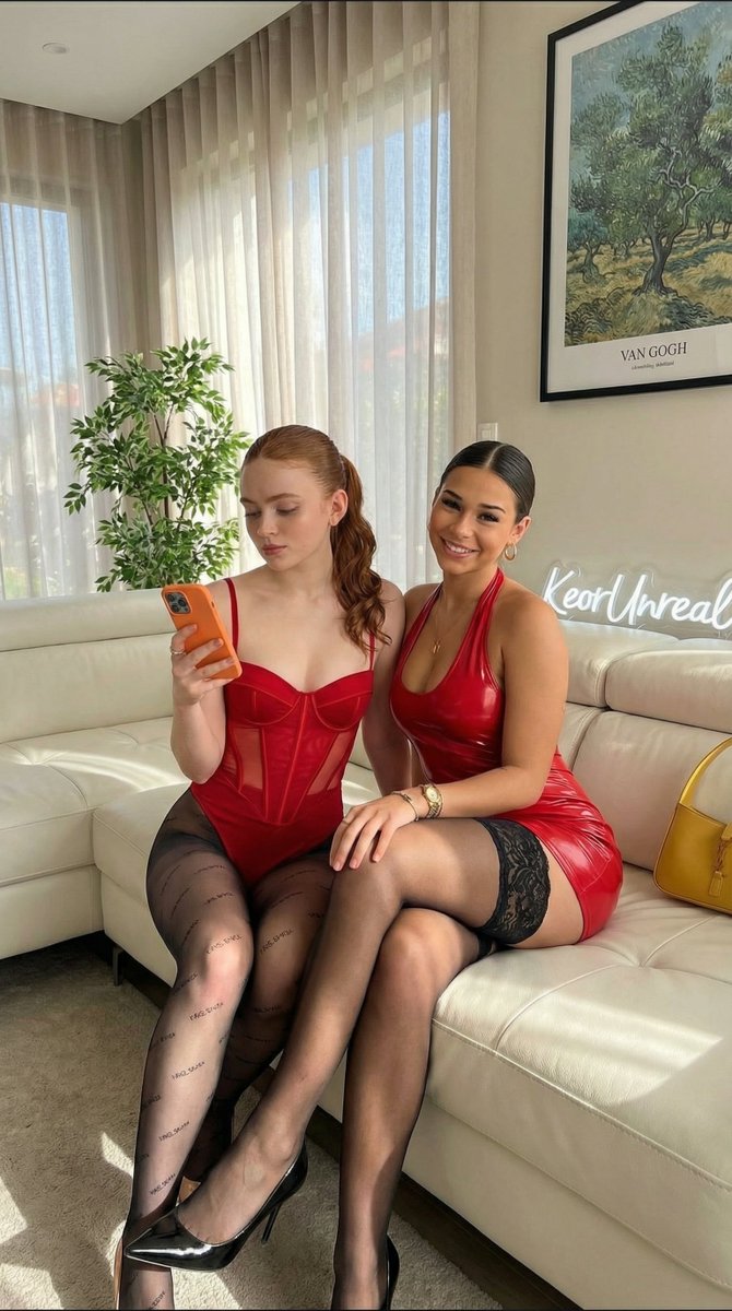 Luxury Lounge Duo Smartphone Portrait